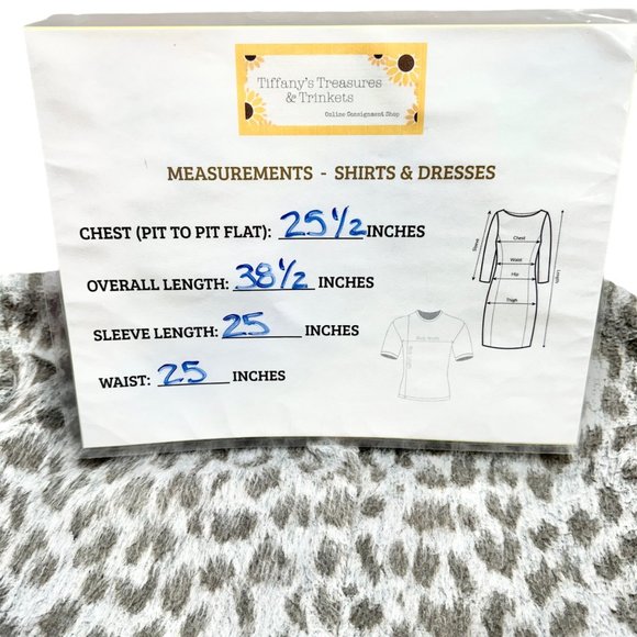 Old Navy Maternity Coat Women's XL Gray Leopard Print Zip and Waist Tie Closure - Picture 12 of 12